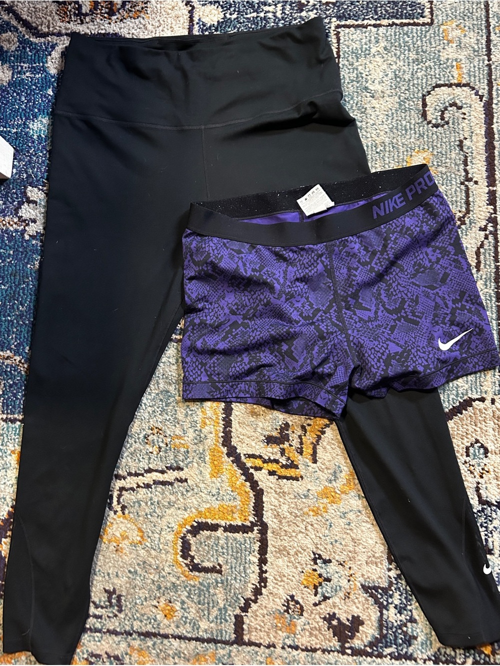 Nike Women’s XL Dri-FIT Workout Bundle: Nike Pro Shorts + Leggings